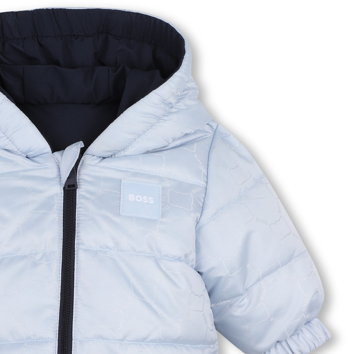 Baby Boys Light Blue Reversible Jacket