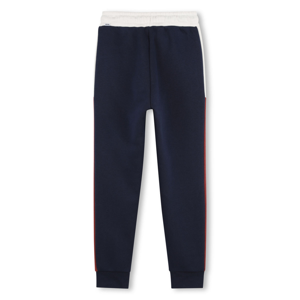 Boys Navy Contrast Tracksuit Bottoms