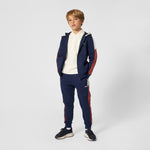 Boys Navy Contrast Tracksuit Bottoms