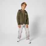 Boys Green Long Sleeve Polo