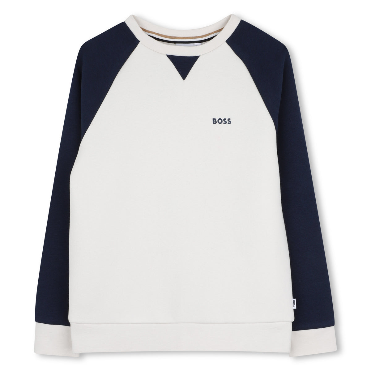 Boys Ivory Contrast Sweatshirt