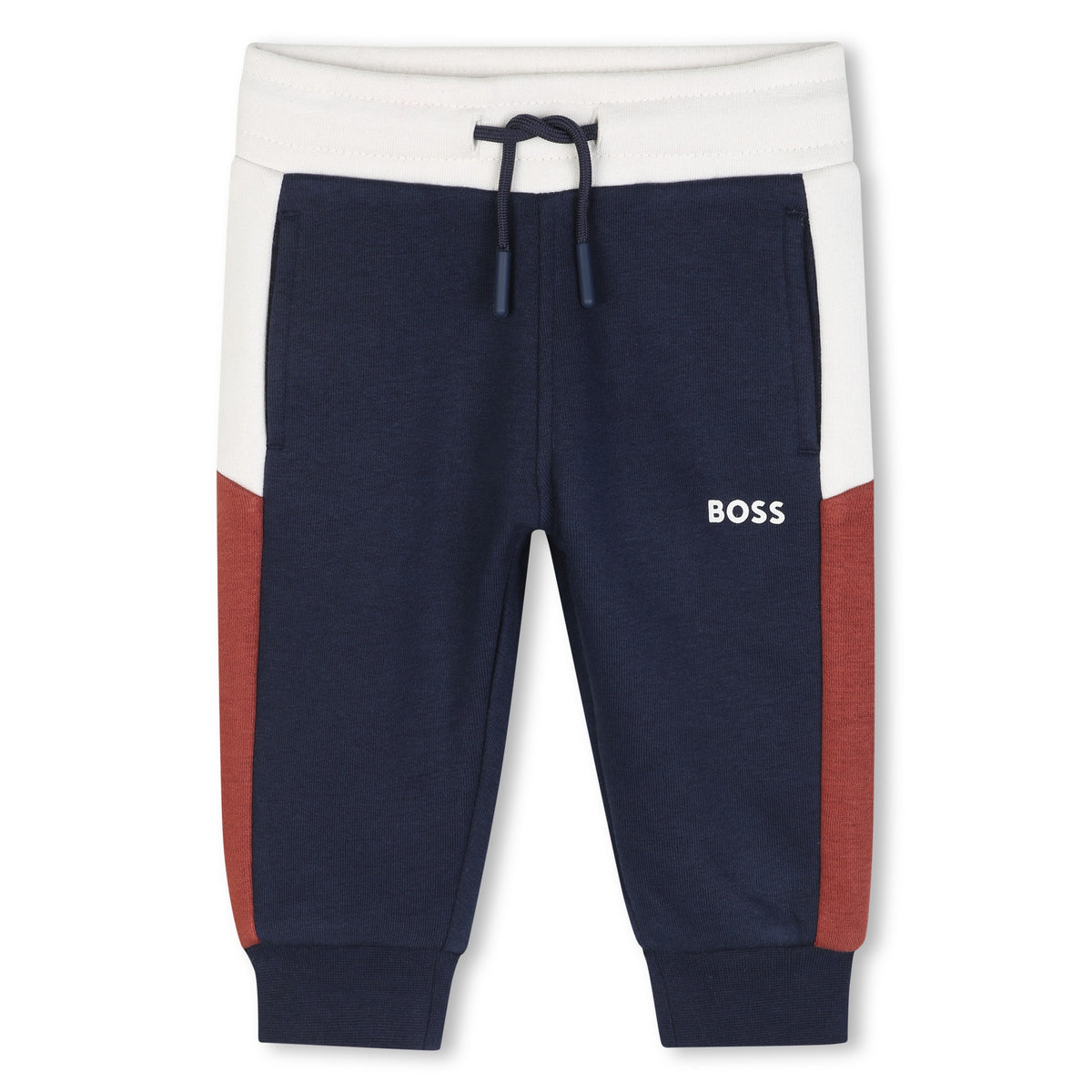 Infant Boys Navy Contrast Tracksuit Bottoms