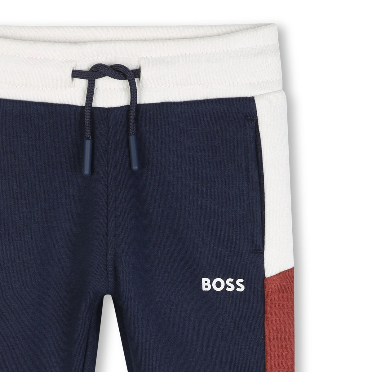 Infant Boys Navy Contrast Tracksuit Bottoms