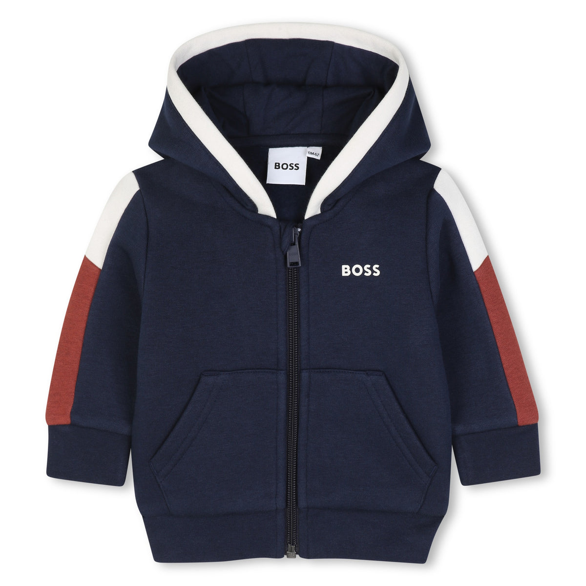 Infant Boys Navy Contrast Hoodie