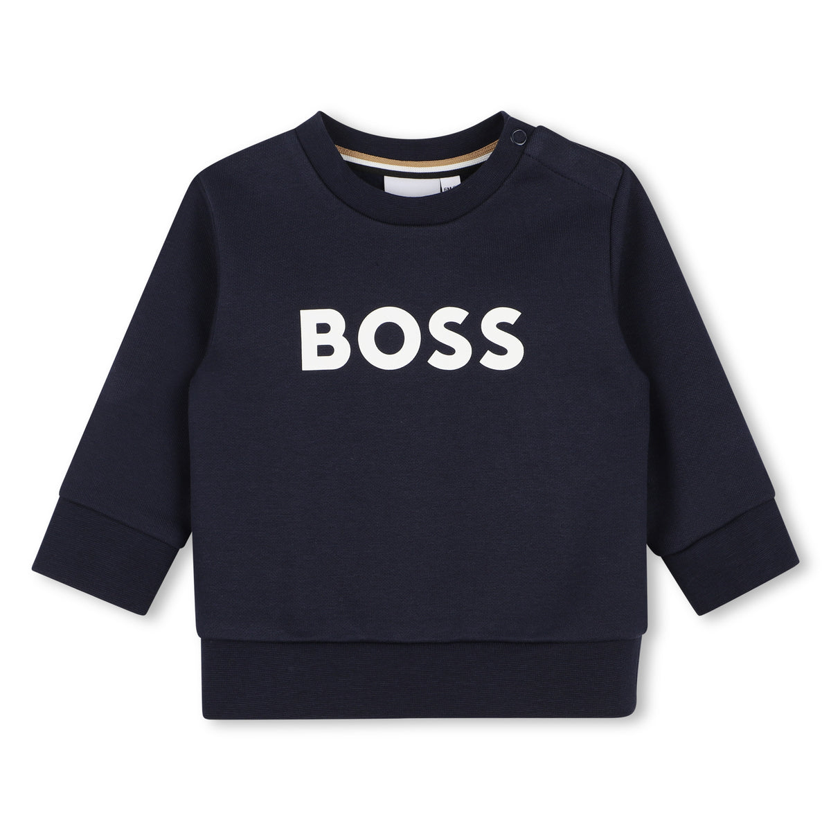 Infant Boys Print Logo Navy Sweatshirt