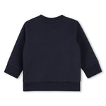 Infant Boys Print Logo Navy Sweatshirt