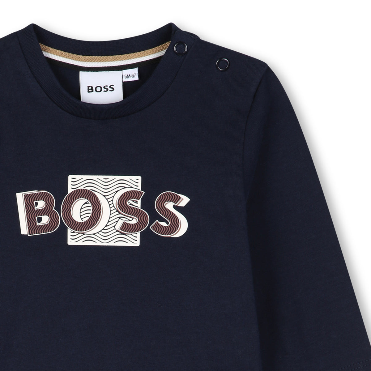 Infant Boys Navy Long Sleeve T-Shirt