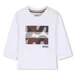 Infant Boys White Long Sleeve T-Shirt
