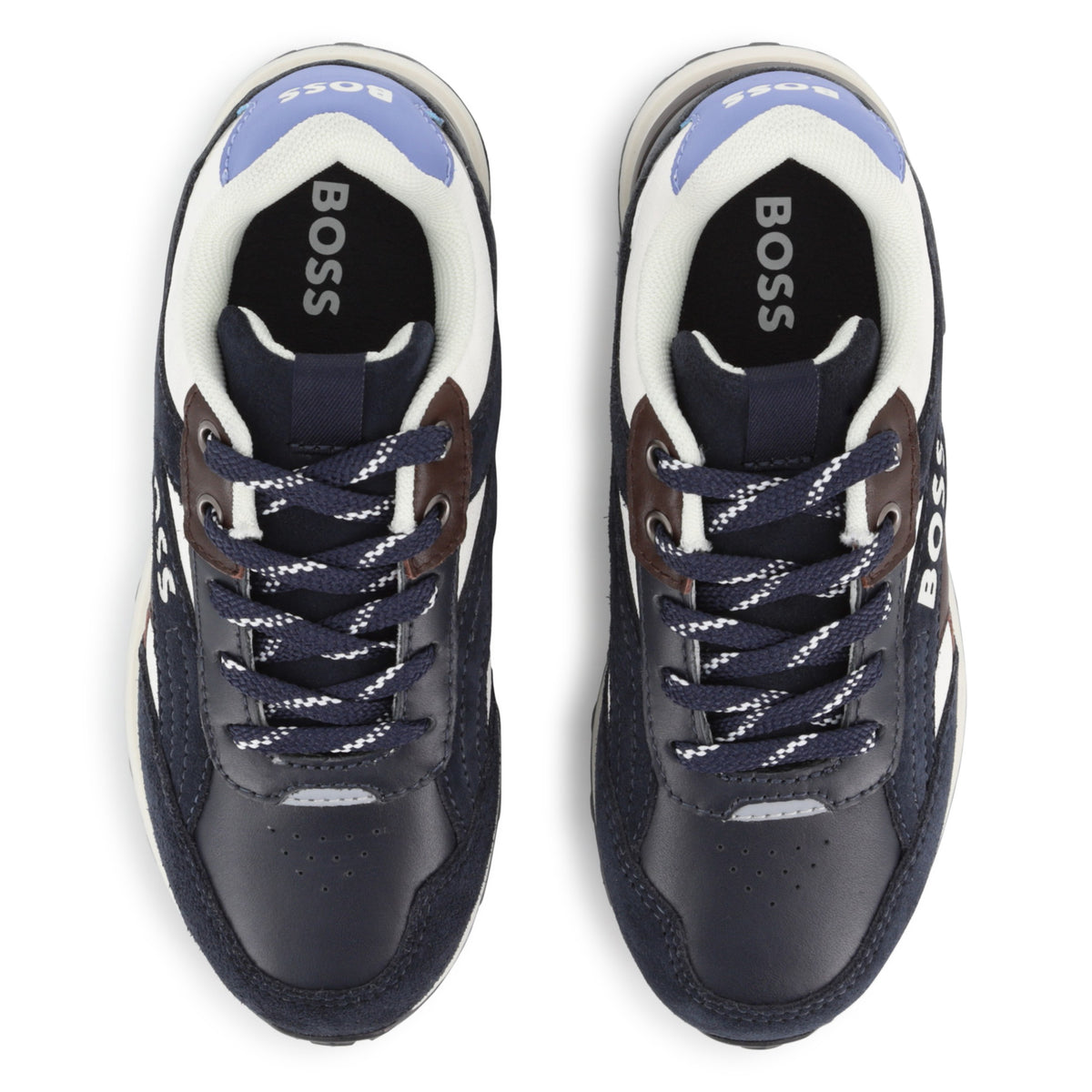 Boys Navy Colourblock Trainers