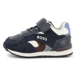 Infant Boys Navy Colourblock Trainers