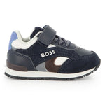 Infant Boys Navy Colourblock Trainers