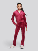 Diamonte Bootleg Jogger- Red Plum