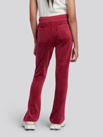 Diamonte Bootleg Jogger- Red Plum