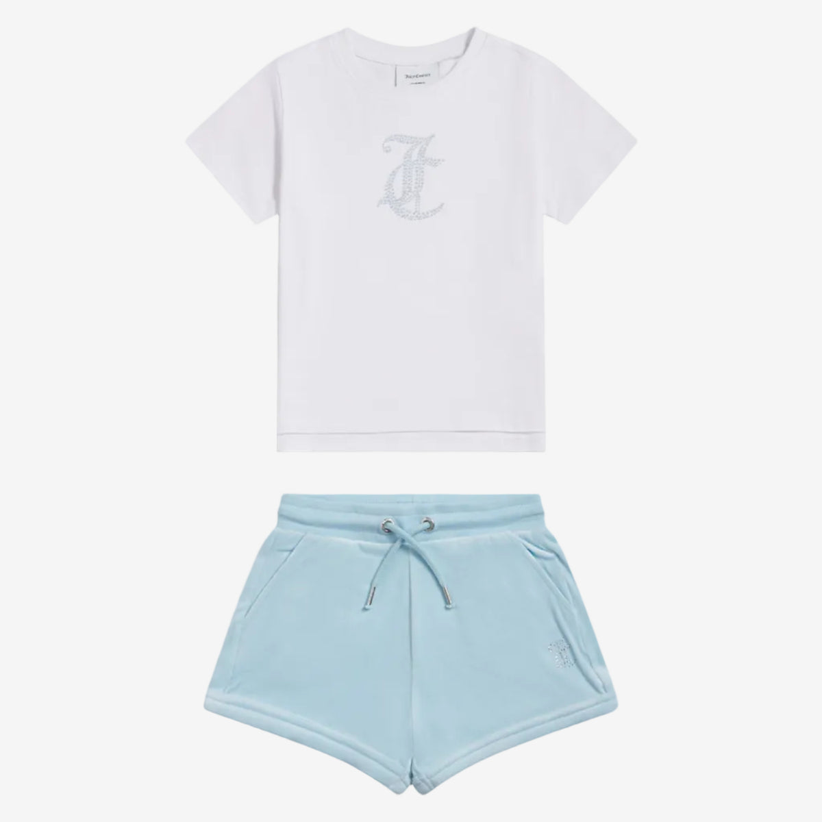 Juicy Couture Logo T-Shirt and Velour Short Set | Casa Childrenswear