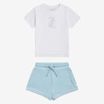 Juicy Couture Logo T-Shirt and Velour Short Set | Casa Childrenswear