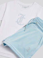Juicy Couture Logo T-Shirt and Velour Short Set | Casa Childrenswear