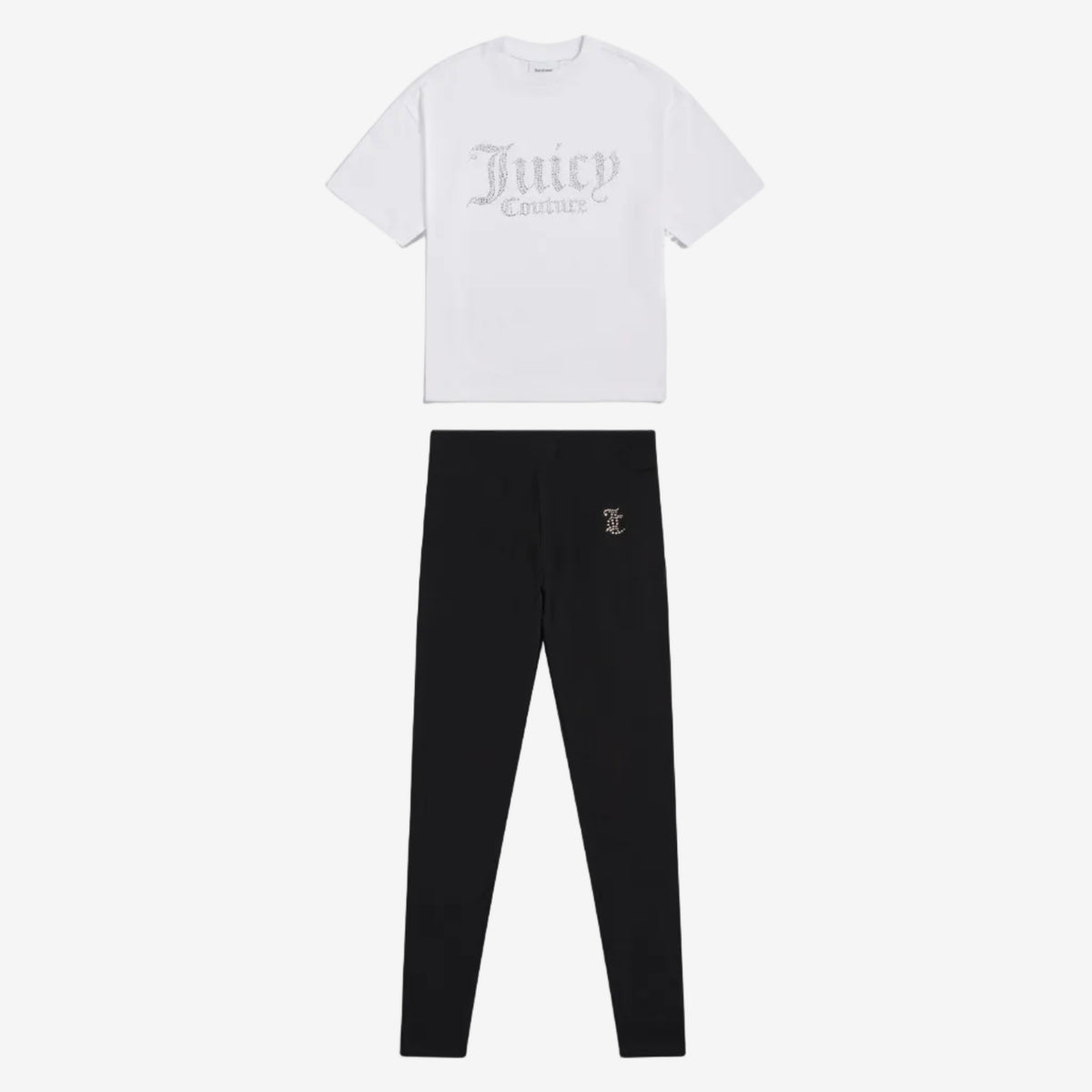 Juicy Couture Diamante White Tee and Legging Set | Casa Childrenswear