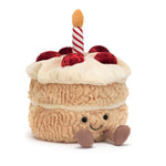 Jellycat Amuseables Birthday Cake - front view