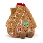 Jellycat Amuseables Gingerbread House - front view