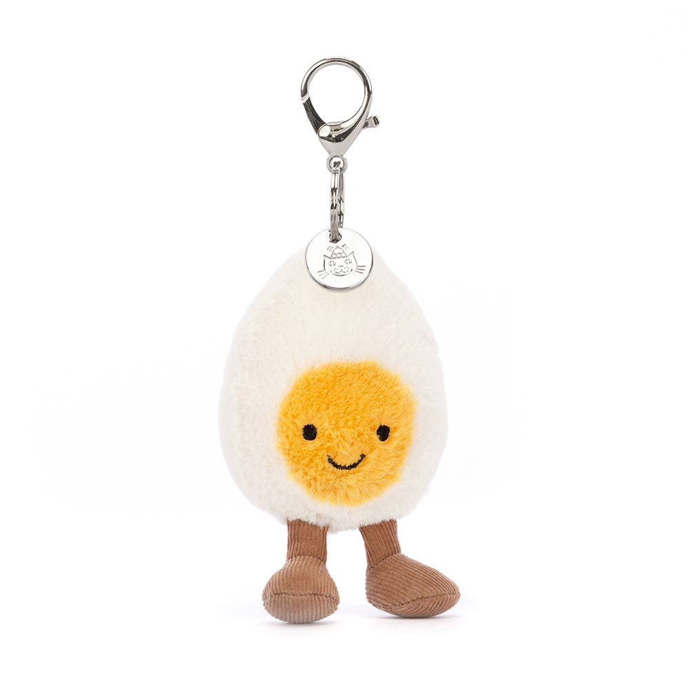 Jellycat Amuseables Happy Boiled Egg Bag Charm - front view