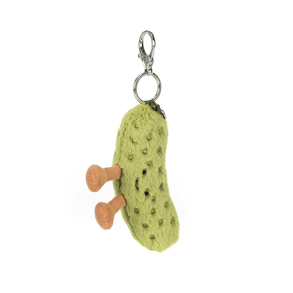 Jellycat Amuseables Pickle Bag Charm - front view