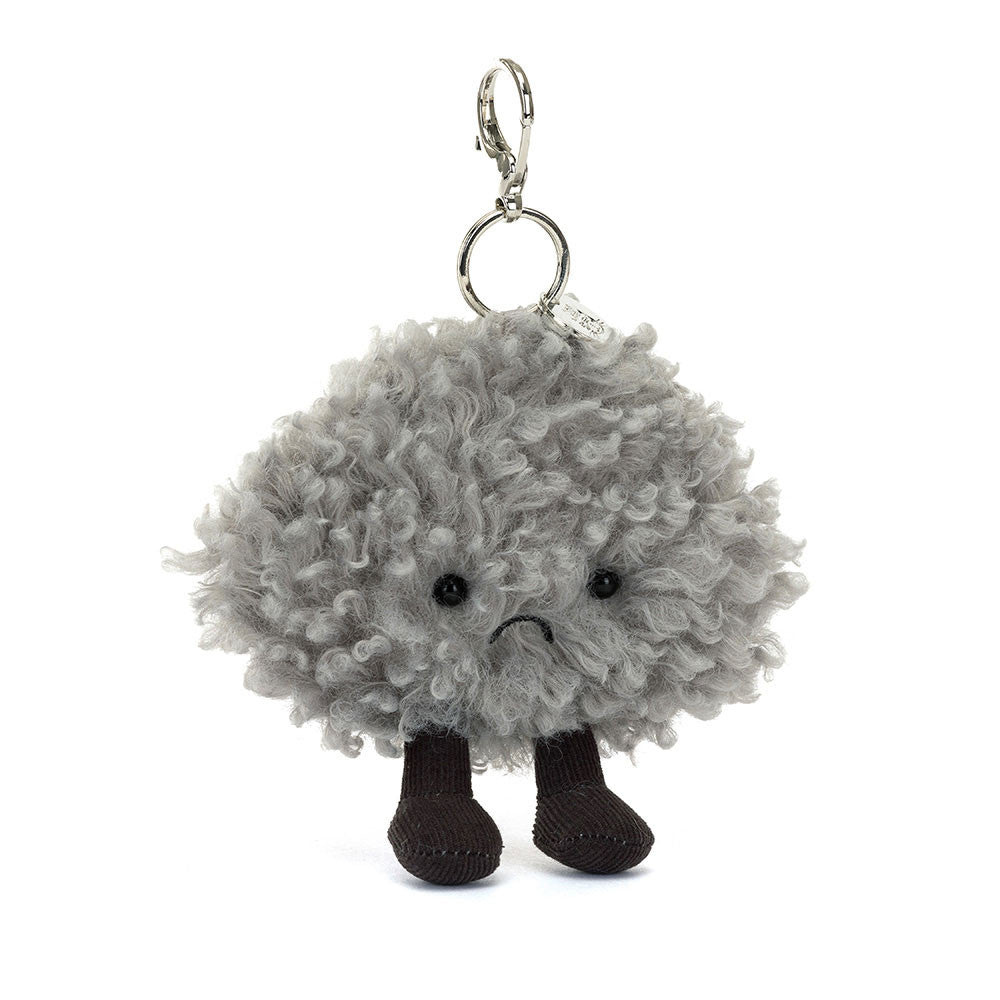 Jellycat Amuseables Storm Cloud Bag Charm - front view