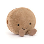 Jellycat Amuseables Mona Macaroon Chocolate - front view