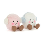Jellycat Amuseables Toastie Pink and White Marshmallows - front view