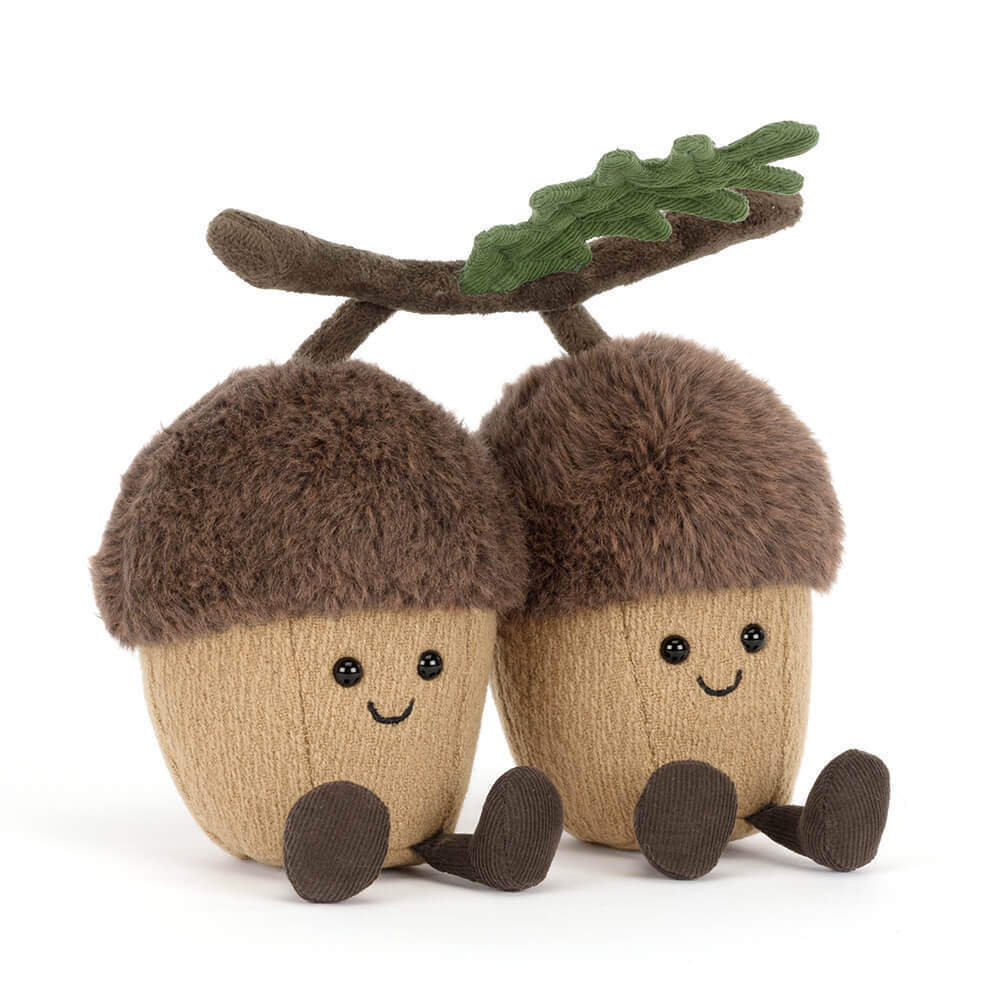 Jellycat Amuseables Ort & Tum Acorns - front view