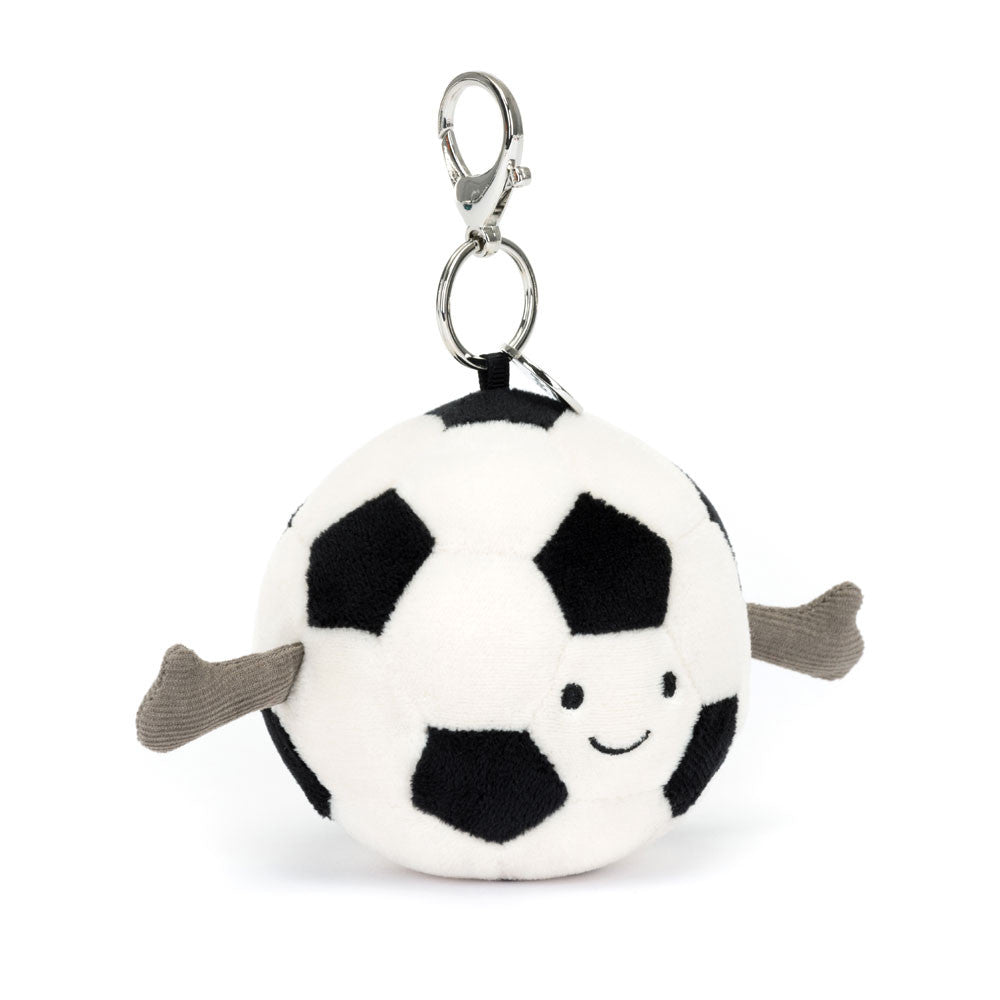 Jellycat Amuseables Sports Football Bag Charm - front view