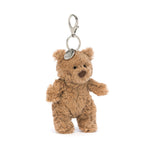Jellycat Bartholomew Bear Bag Charm - front view