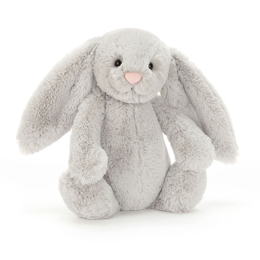 Jellycat Bashful Silver Bunny Original (Medium) - front view