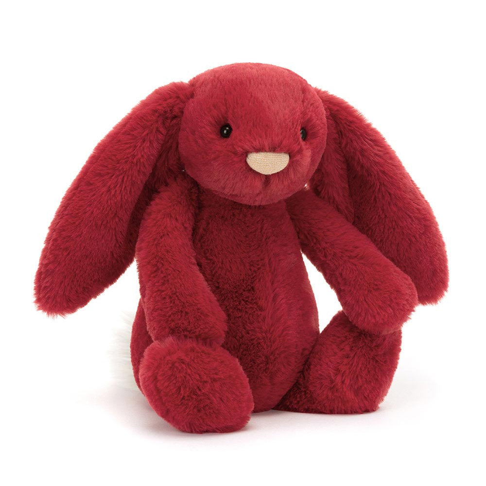 Jellycat Bashful Luxe Bunny Scarlett Original - front view
