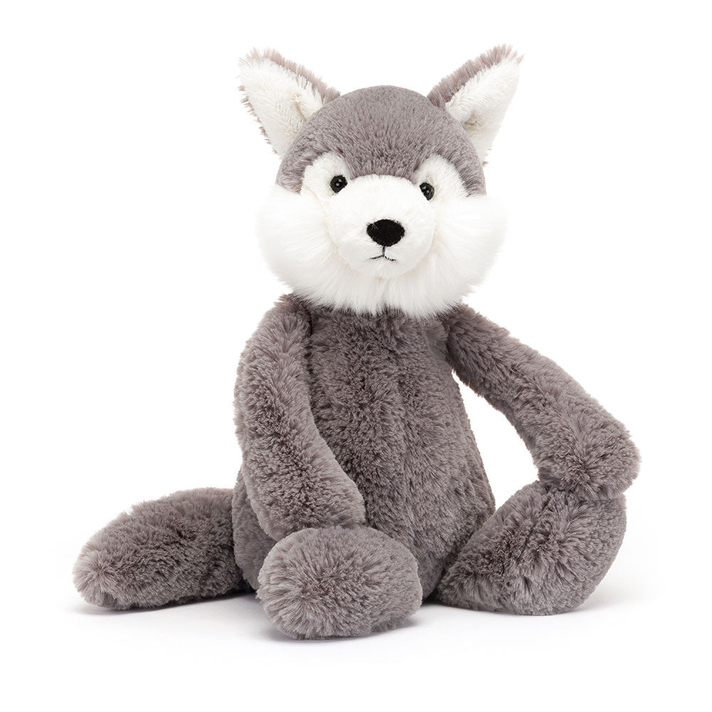 Jellycat Bashful Wolf Original (Medium) - front view