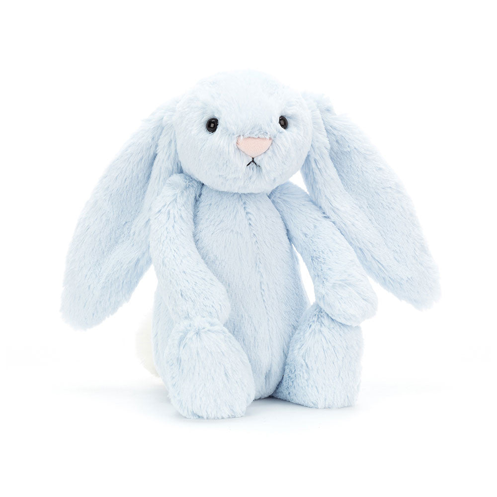 Jellycat Bashful Blue Bunny (Medium) - front view