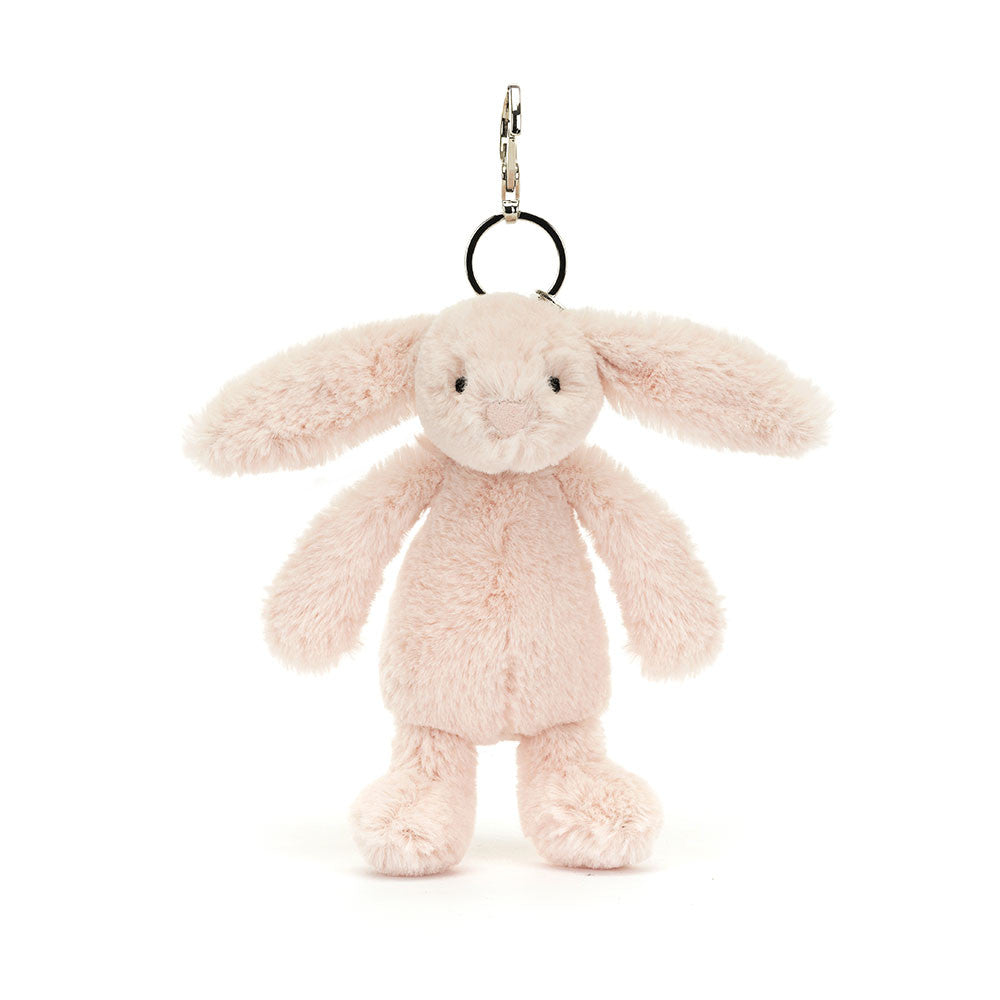 Jellycat Bashful Blush Bunny Bag Charm - front view