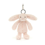 Jellycat Bashful Blush Bunny Bag Charm - front view