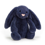 Jellycat Bashful Navy Bunny Original (Medium) - front view
