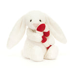 Jellycat Bashful Bunny with Candy Cane - front view