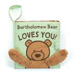 Jellycat Bartholomew Bear Loves You Book - front cover