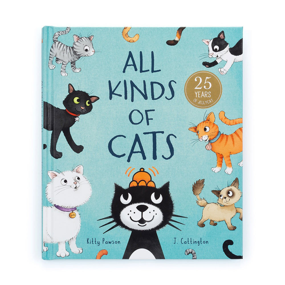 Jellycat All Kinds of Cats Book - front cover
