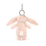 Jellycat Blossom Blush Bunny Bag Charm - front view