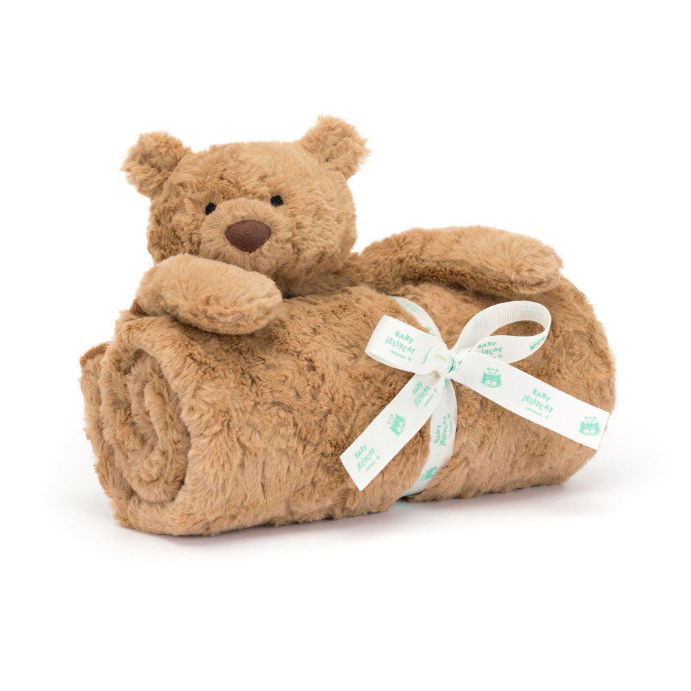 Jellycat Bartholomew Bear Blankie - front view