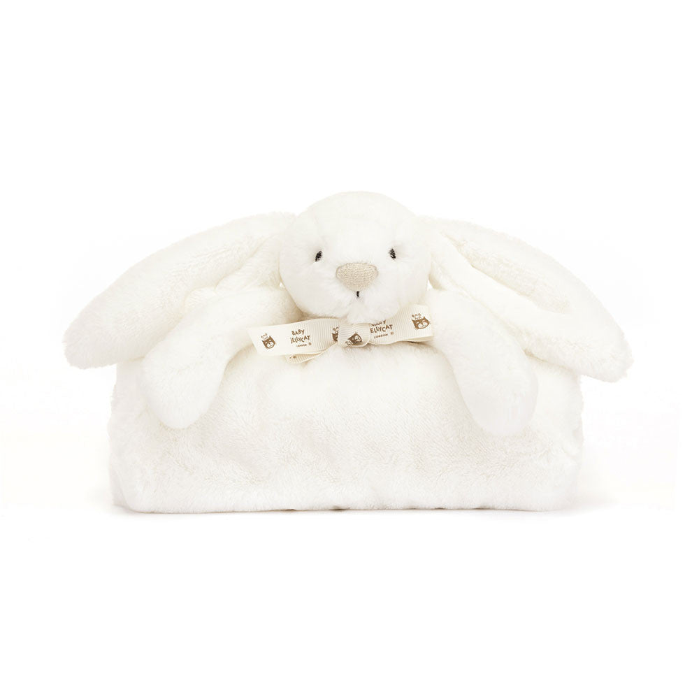 Jellycat Bashful Luxe Bunny Luna Blankie - front view