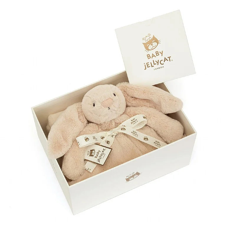 Jellycat Bashful Luxe Bunny Willow Blankie - front view