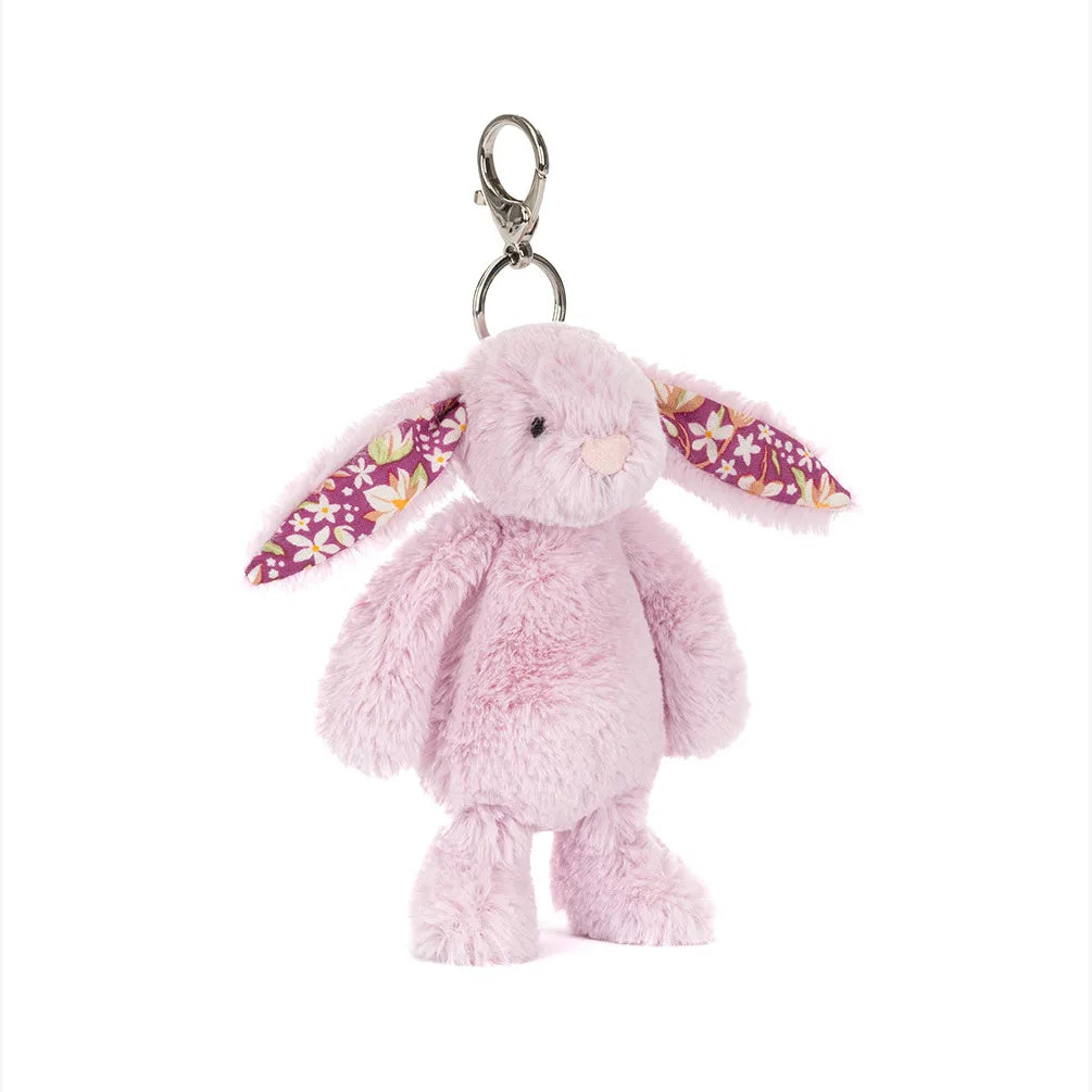 Jellycat Thistlepop Blossom Bunny Bag Charm - front view