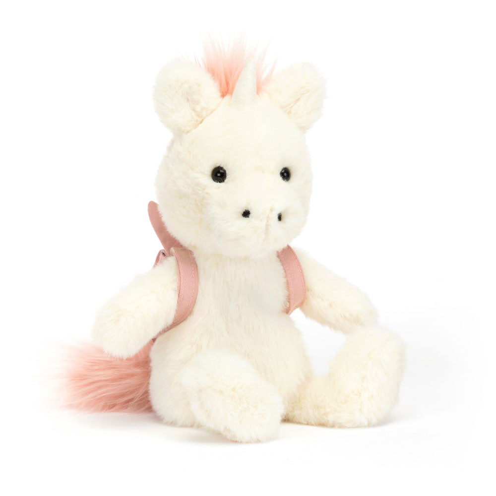 Jellycat Backpack Unicorn - front view