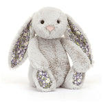 Jellycat Blossom Silver Bunny 'Bloom' Original - front view