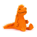 Jellycat Cruz Crested Newt - front view