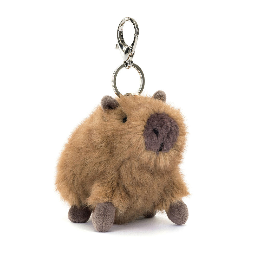 Jellycat Clyde Capybara Bag Charm - front view